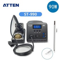 레이져용접기 납땜기 ATTEN ST-990 90W 납땜 스테이션 지능형 디지털 디스플레이 일정 온도 무연 인두, AC 220V EU PLUG