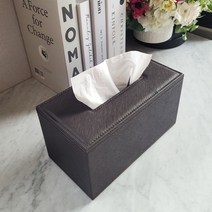 유피어 가죽 티슈케이스 300매용, 티슈케이스(300매용)초코브라운