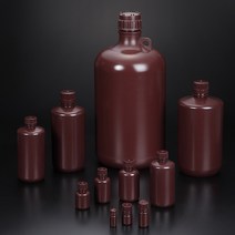 (JLS) Amber Narrow-Mouth Bottle PP재질 4ml~1L 갈색세구샘플병 날젠타입바틀 Autoclave가능, 516010 (HDPE／PP-4ml)