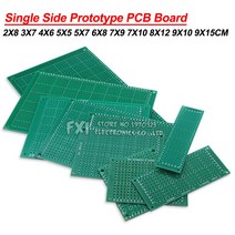 전자회로 키트 책 홍릉 퍼스트북 로호사 단일 측면 프로토 타입 PCB 보드 2X8 3X7 4X6 5X5 5X7 6X8 7X9 7X1, 09 8x12cm 2PCS