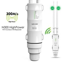 실외용 무선 방수 고출력 장거리 와이파이증폭기 Wavlink고출력 300Mbps 와이파이 리피터 2.4G 라우터/장거리 익스텐더 POE 하이 게인 안테나, US Plug_AC300 2.4G Only, 01 AC300  2.4G Only_01 US Plug