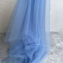 Kangzi 암호화 부드러운 거즈 패브릭 웨딩 배치 의자 다시 거즈 아보카도 회색 하늘색 웨딩 드레스, 17 블루