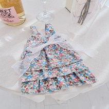 강아지옷 리본캉캉 원피스