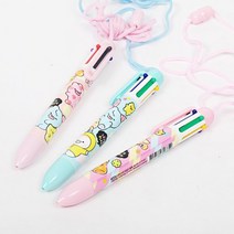 스위트6색목걸이볼펜 입학선물 문구 미술 학용품 공부 필기구 초등 중등 고등, 단품, 쿠팡 본상품선택