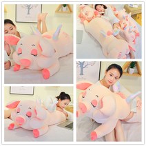 천사날개 하트 돼지 인형 바디필로우 60-120cm, 80cm