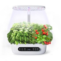 스마트팜 수경재배기 콩나물 시루 키우기 화분 허브 바질 LED 성장 라이트 수경법 시스템 패널 높이 조절, 한개옵션0