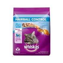 위스카스 헤어볼 닭고기와참치 3kg 1봉 고양이 반려동물용품 pet shop