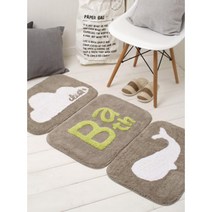 순면 욕실 심플 깔끔 책상앞 화장실 발매트 메트 인테리어 카페트 깔판 찬기차단 카펫, 클라우드