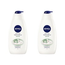 Nivea Shower Cream Aloe 니베아 샤워 크림 알로에 1L 2팩