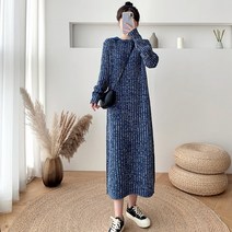 요모조모 1389 세로 스트라이프 니트 원피스
