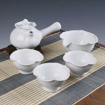 국내산 백자 물레연 3인 6P 다기세트 전통 도자기 다도세트 다관 숙우 티팟 티포트 차주전자 화이트 찻잔세트 선물용 선물세트 차세트 티세트 다도 다기, 본상품선택