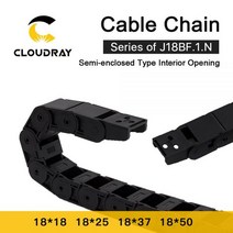 베어링 608베어링 유니트베어링 Cloudray 케이블 체인 반 밀폐형 내부 개방 18x18 18x25 18x37 드래그 플라, 18x50mm_28mm