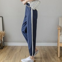 알라딘바지 코튼 라인 벌룬 팬츠 여성 캐주얼 면 바지