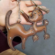 로스킨 동물캐릭터 반제품(소가죽) 강아지 곰 사슴 고양이 토끼 가죽공예 DIY 패키지, 민자밤색사슴