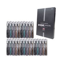 켄트 켄트 시즌3 시그니처 블랙 초극세모 칫솔 25P+칫솔케이스 1개(블루/투명 중 랜덤)+켄트쇼핑백 1개, 2세트