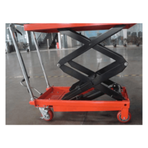 수동 유압식 리프트 운반차 카트 지게차 대차 구르마, 1.5m 높이에서 350kg