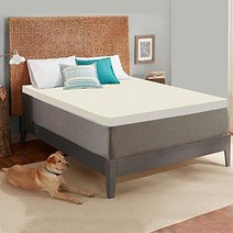 Sprign Sleep 1-Inch High Density Foam Topper Adds Comfort to Mattress King Size null, 1, 기타