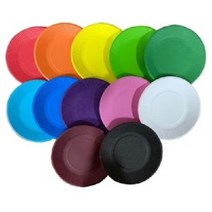 하늘문구도매몰 칼라종이접시 색접시 종이접시 칼라접시 만들기재료, 10장, 밤색