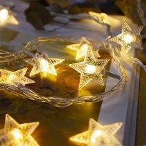 LED 별모양 줄전구 조명 USB타입 스타6m 30구