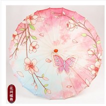 휴대용 자외선 차단 원터치 자동 양산 우산 3단 꽃무늬