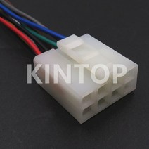 링브로워 유선송풍기 산업용 블로어 엔진 BLOWER 공업용환풍기 자동차 배선 하네스 플라스틱 하우징 플러그 봉인되지 않은 소켓 흰색 와이어 커넥터 포함 1 세트 8 핀, [02] 1 Set With Wires