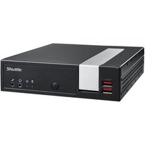 Shuttle XPC 슬림 DL20N 미니 팬리스 베어본 PC 인텔 셀러론 N4505 램 없음 HDD/SSD 없음 OS 없음 블랙