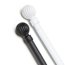 윈도우드레스 25mm 심플라운드 커튼봉 14자 화이트