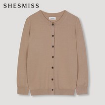 SHESMISS_02 [쉬즈미스] 라운드넥 니트 가디건_SSKCDM11010_BE