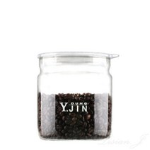 원두 보관용기 W 800ML 유리밀폐용기 커피보관용기 커피밀폐용기