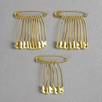 문구존 골드 옷핀 25p세트(4.5cm)/옷삔 침핀 패션옷핀