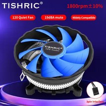 tishric 알루미늄 3pin cpu 냉각 팬 air cpu 쿨러 방열판 ryzen am4 processor 쿨러 for lga11551700775i5i7i9am3am2, 없음, 라이젠 am4 소켓