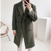 남자 겨울 울 캐시미어 스판 스탠다드 프리미엄 더블 롱 코트(13color)