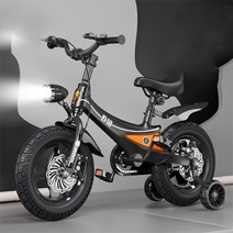 [포레버] 아동 불빛보조바퀴 자전거 12인치~18인치 3세~8세 일체형휠 일체형휠뒤좌석 어린이자전거 [국내배송착불], 14인치, 블랙일체형휠