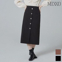 미쏘 프론트버튼 솔리드 스커트 MIWWH9T11R