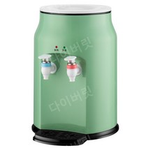 간이 사무실 원룸 물통 생수 정수기, 따뜻한, 초록