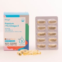 허니엘 프리미엄 rTG 알티지 오메가-3(알래스카) 60캡슐
