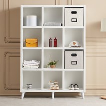 위나스 1200 서재 인테리어 거실 전면 높은 오픈 책장 벽면 파티션 책꽂이 만화 4단 책장, 01_위나스 1200 4단 12칸 거실 책장, 그레이화이트