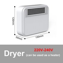 세탁기15KG 초음파 세탁기 4.5L 용량 휴대용 미니 3 1 건조기 다기능 가전 110V-240V, 01 Dryer