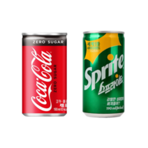 코카콜라 제로&스프라이트 190ml X 각15개(총30개) 업소용 청량음료 사이다 탄산음료 미니 소캔 음료수