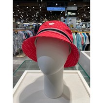 루이까스텔[NC강남] 23S/S 여성 골프모자 전판 아이루카 스몰로고 도트 패턴 벙거지 햇, 핑크(P)