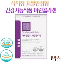 저분자 어린콜라겐 펩타이드 비오틴 플러스 식약청인증 개별인정형 슈퍼 콜라겐 담다, 1박스