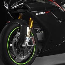 오토바이 휠스티커 12인치, 블랙, 1개