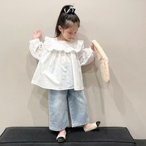나풀나풀 루즈핏 상하세트 bl 아동복 아동상하복 여아옷 여아의류 여자아동복 키즈 여아상하세트 데일리룩 블라우스 자매룩