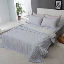 포근하니 핫썸 탈출 쿨 시어서커 스트라이프 여름이불세트