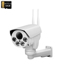 열화상카메라 적외선카메라 적외선 무선 보안 IP 와이파이 PTZ 자동 줌 SD 카드 사람 감지 IR Sonyimx335 HD 3G 4G SIM, 없음, 36.5MP-4G(B)-64GB - 미국 플러그-2.7