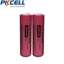 PKCELL ICR18650 3.7v 리튬 충전식 배터리 ICR 2200mAh 플랫 탑 손전등 LED 조명 Ecig 토치 레이저 포인터, 01 2PC 18650 2200MAH