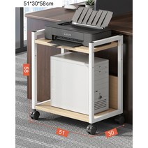 철제 단색 사무실 컴퓨터 PC 본체 2단 3단 4단 5단 선반 정리 수납장 랙, 2단 올블랙