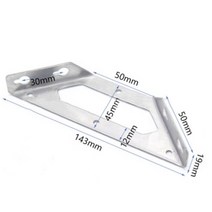앵글브라켓 스테인레스 스틸 앵글 코드 브래킷 직각 고정 코너 하드웨어 액세서리 90 도 각도 1 개, 2M