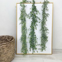베듀하우스 인조 넝쿨 조화 가랜드 180cm 행인플렌트 행잉플랜트, 버튼잎(180cm)