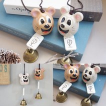 큐트 마우스 종 그레이 출입문종 현관문종 도어벨 문벨 풍경 문딸랑이 현관문종 문벨 도어벨